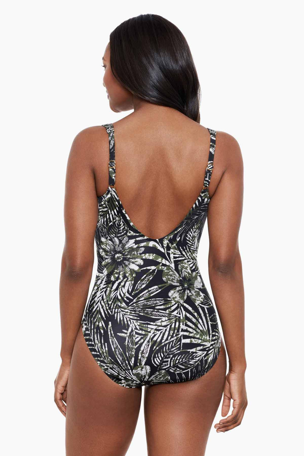 Zahara Sanibel One Piece Swimsuit Black/Multi | Miraclesuit