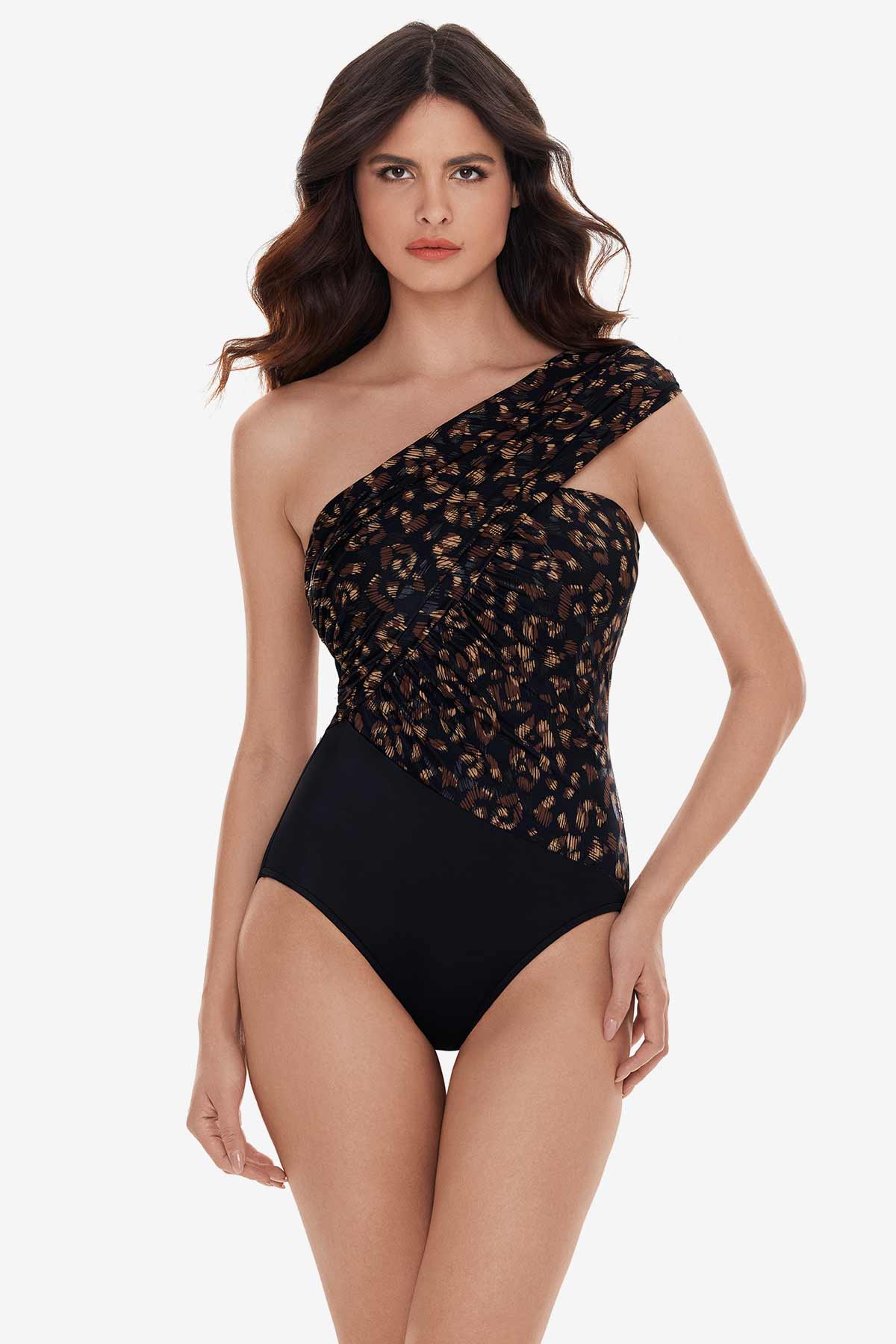 Goddess One Piece in La Paz Black/Brown | Miraclesuit