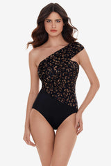 Goddess One Piece in La Paz Black/Brown | Miraclesuit