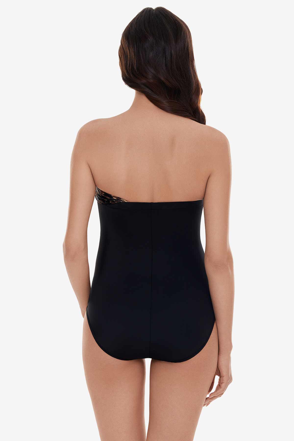 Goddess One Piece in La Paz Black/Brown | Miraclesuit