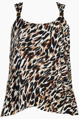 Plus Size Fur Realz Dazzle Tankini Brown/Multi | Miraclesuit