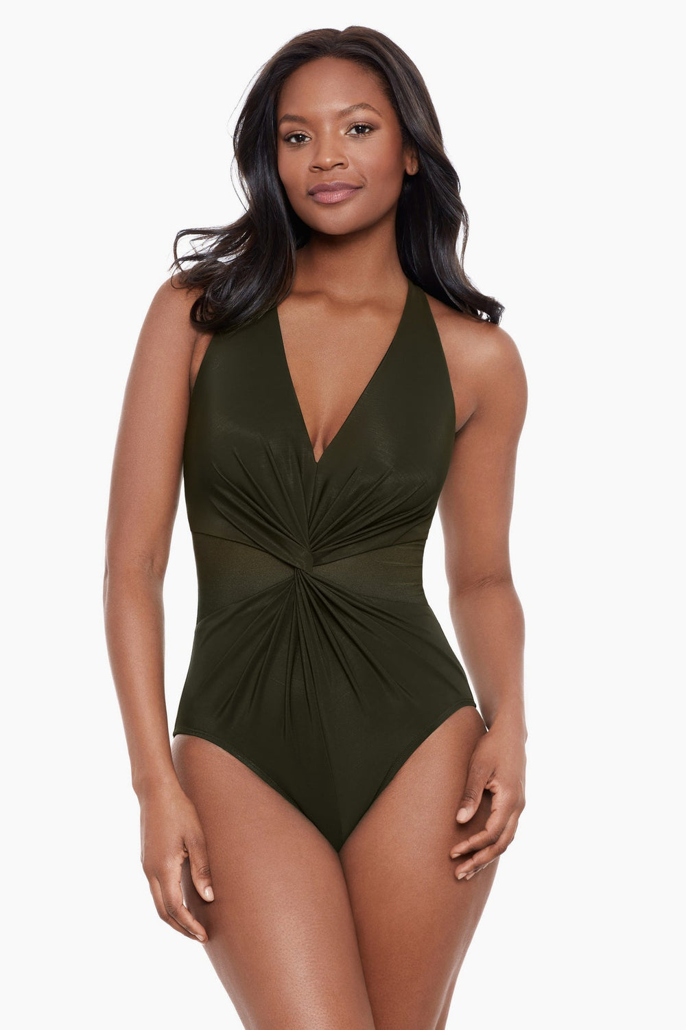 Illusionists Wrapture One Piece Swimsuit Sangria | Miraclesuit