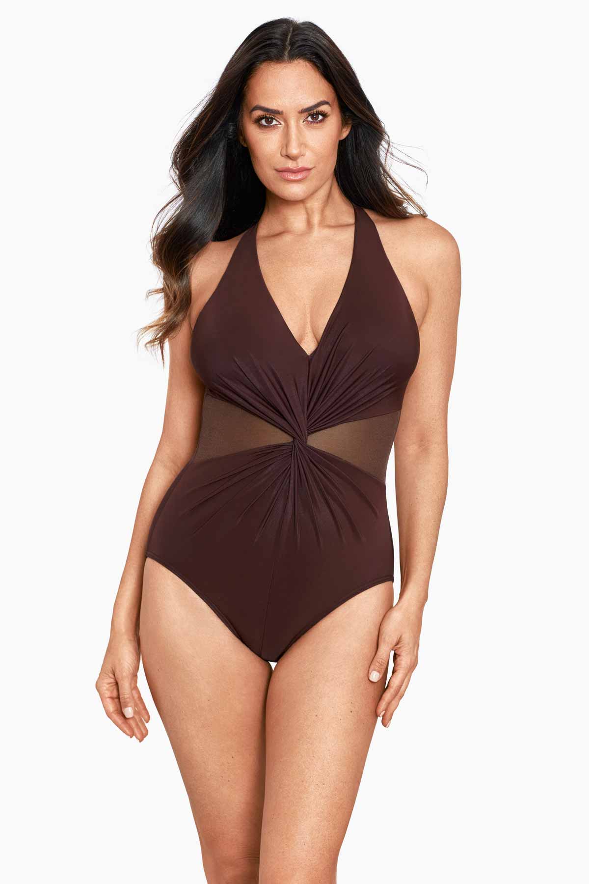 Illusionists Wrapture One Piece Swimsuit Sangria | Miraclesuit