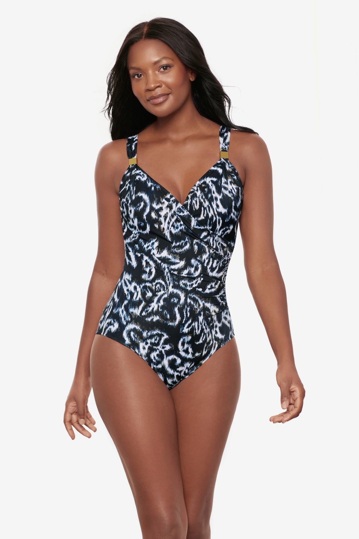 Siren One Piece in Adorn Black/White | Miraclesuit