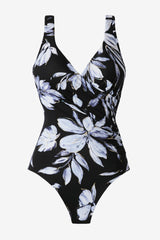 It's A Wrap One Piece in Fiore Di Luna Black/White | Miraclesuit