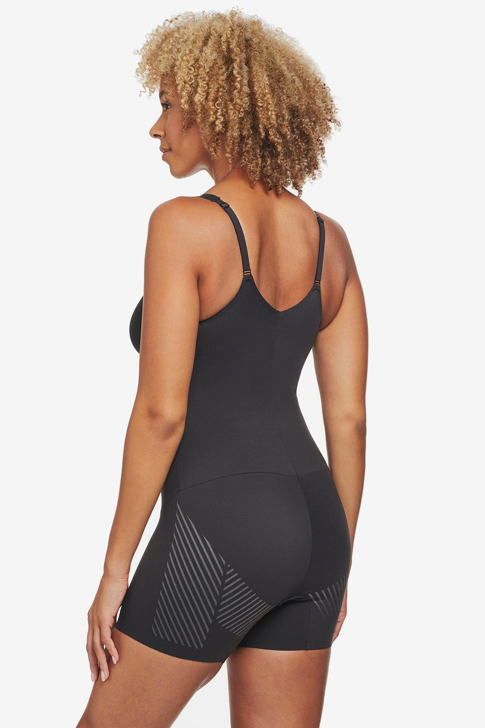 Iconic Core Mid-Thigh Bodysuit with Rear Lift Black | Miraclesuit