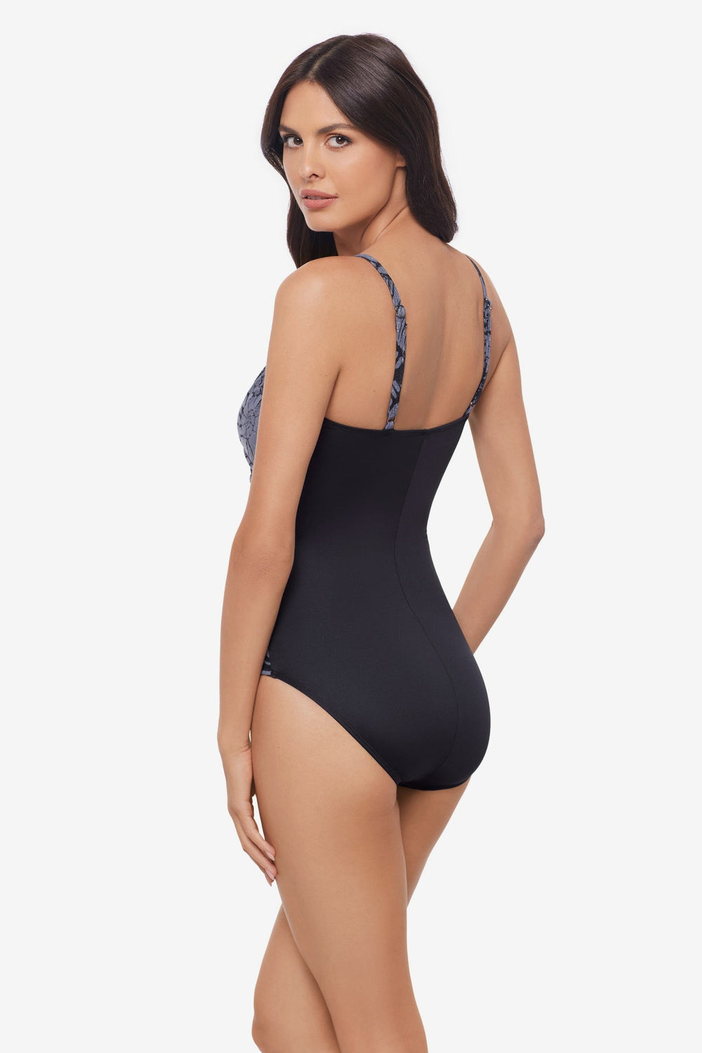 Magicsuit Shell Beach Louise One Piece Swimsuit Black/Multi | Miraclesuit