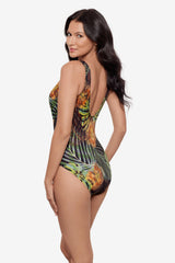 Ibiza One Piece in Sunset Islet Black/Multi | Miraclesuit