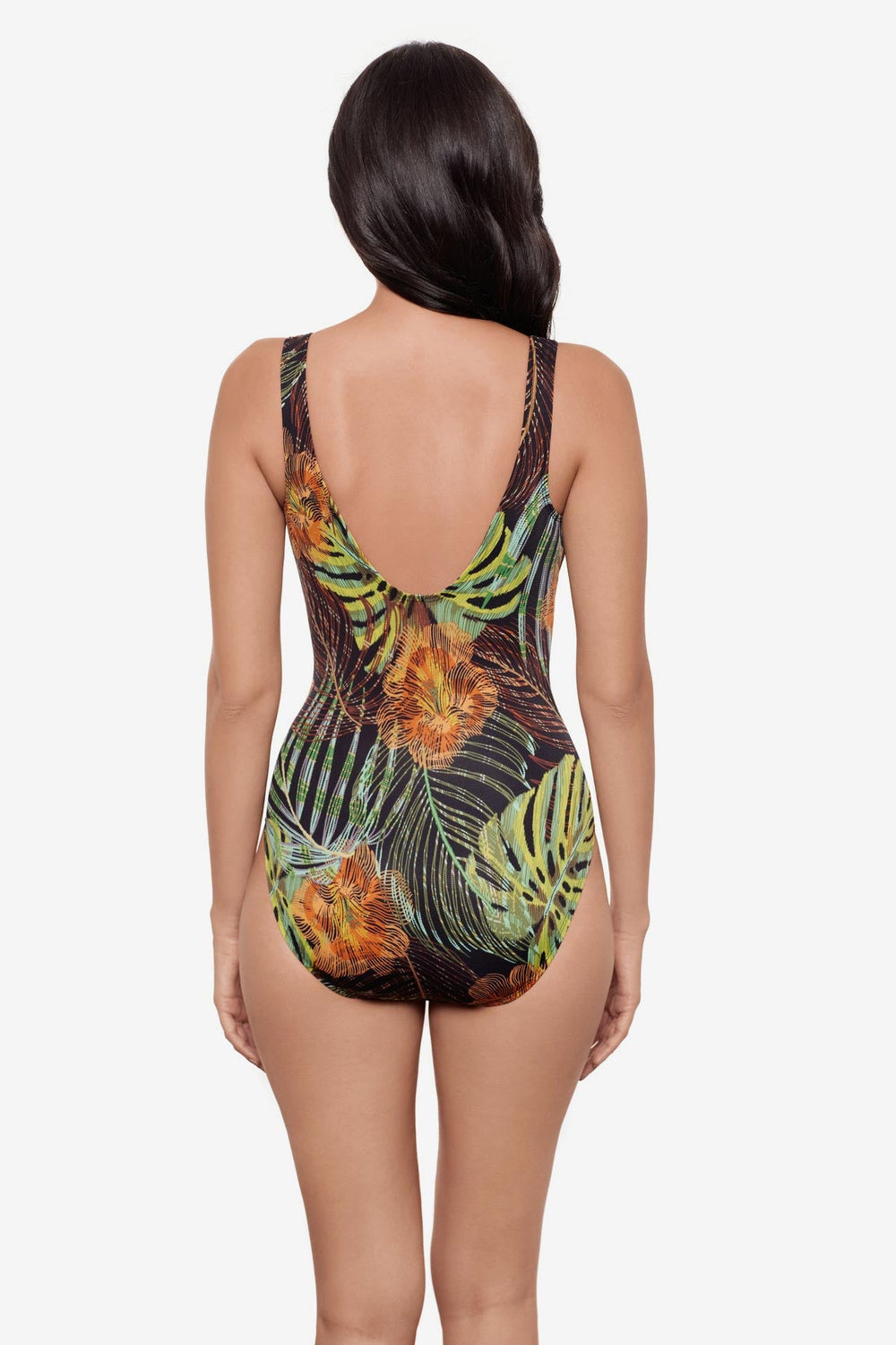Ibiza One Piece in Sunset Islet Black/Multi | Miraclesuit