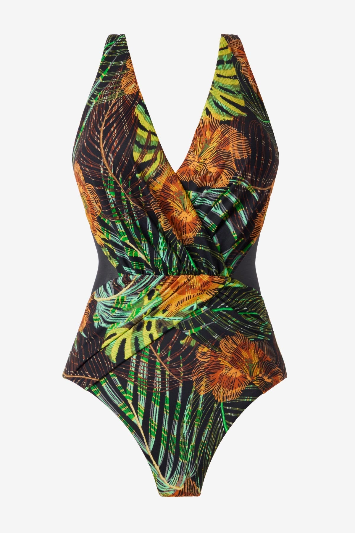 Ibiza One Piece in Sunset Islet Black/Multi | Miraclesuit