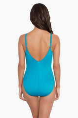 Magicsuit Riveted Diana One Piece Swimsuit Turquoise | Miraclesuit