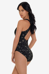 Halle One Piece in Lucky Stars Black/Gold | Miraclesuit