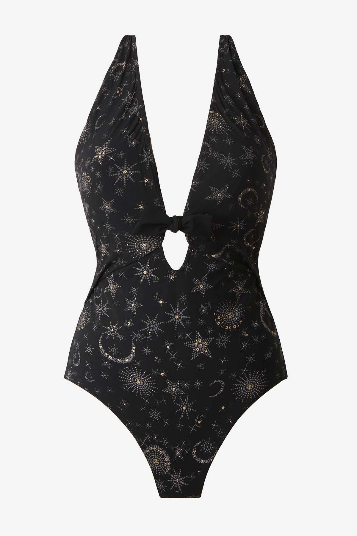 Halle One Piece in Lucky Stars Black/Gold | Miraclesuit