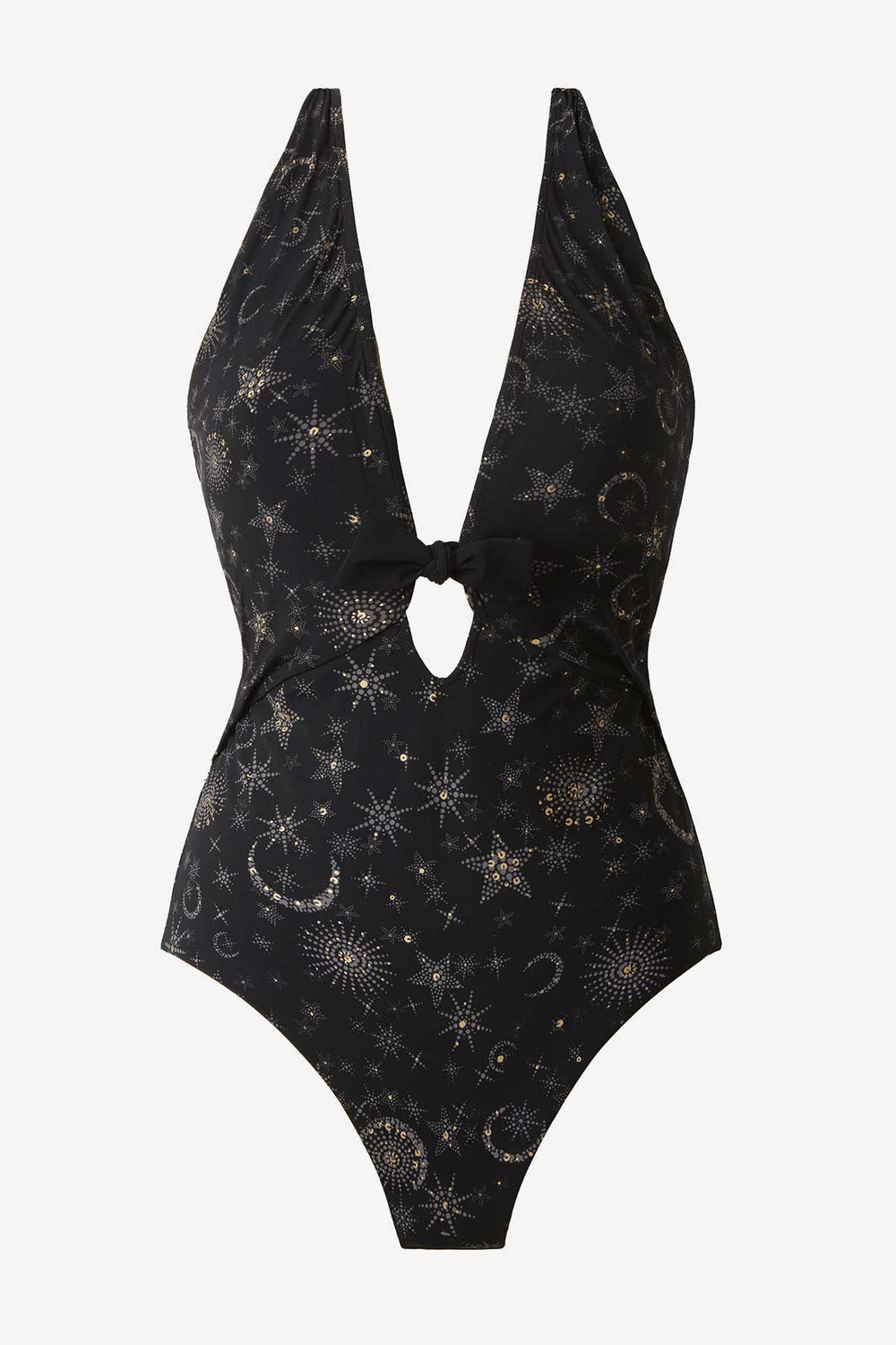 Halle One Piece in Lucky Stars Black/Gold | Miraclesuit