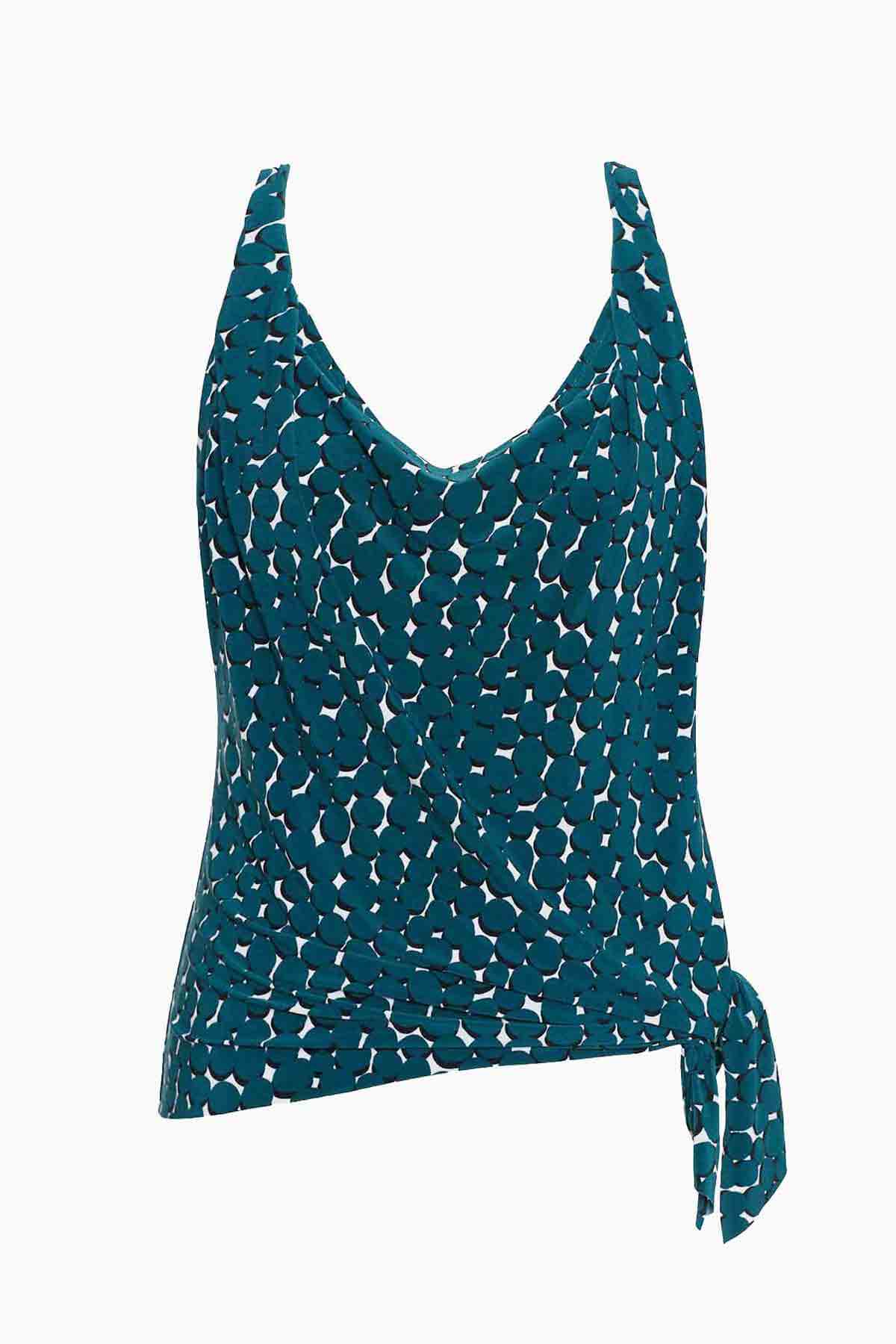 Magicsuit Shadow Dot Winnie Tankini Teal/Black | Miraclesuit
