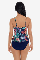 Rita Tankini Top in Belize Navy/Multi | Miraclesuit