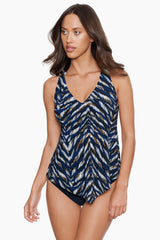 Magicsuit Neutral Territory Taylor Tankini Black/Multi | Miraclesuit