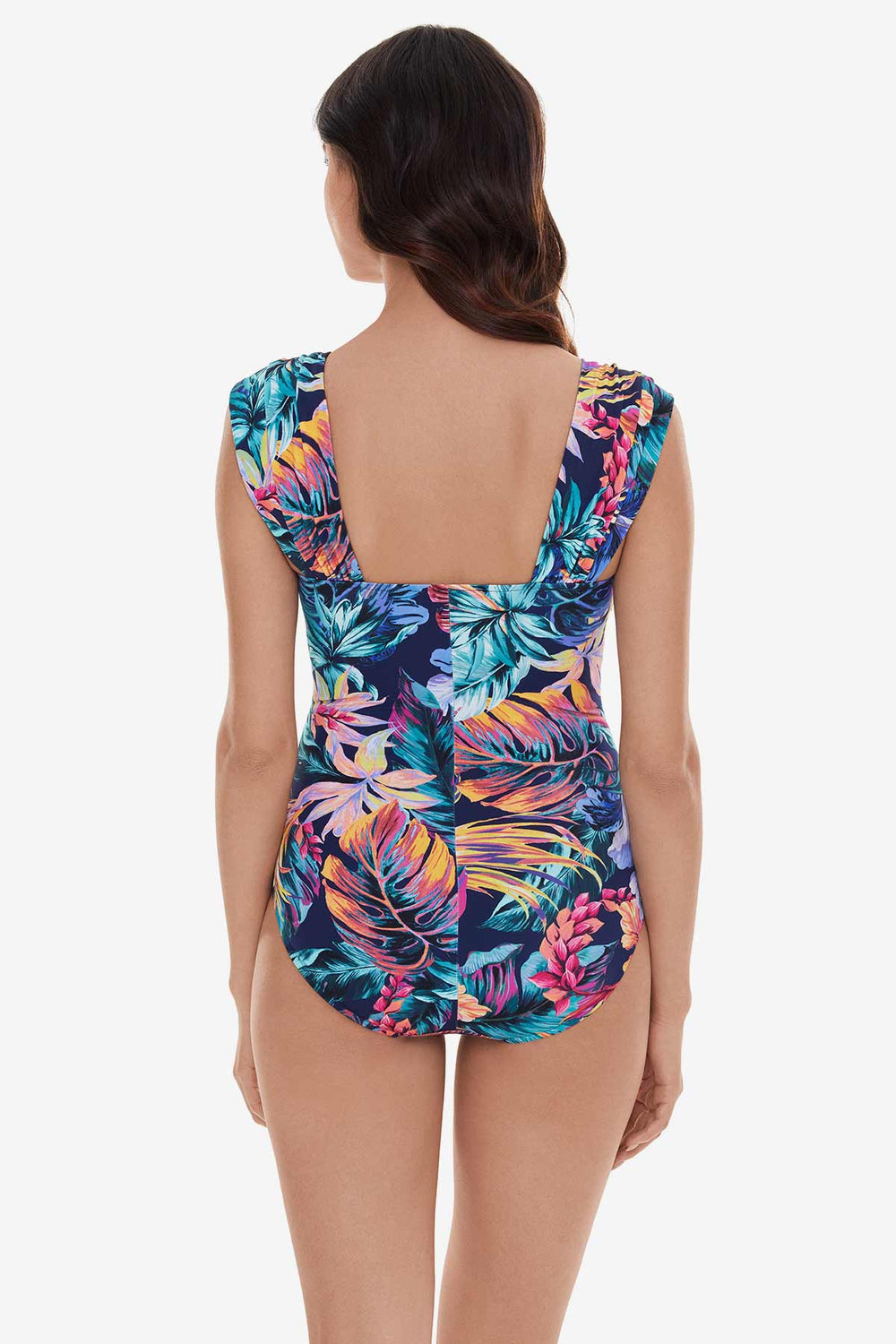 Natalie One Piece in Belize Navy/Multi | Miraclesuit