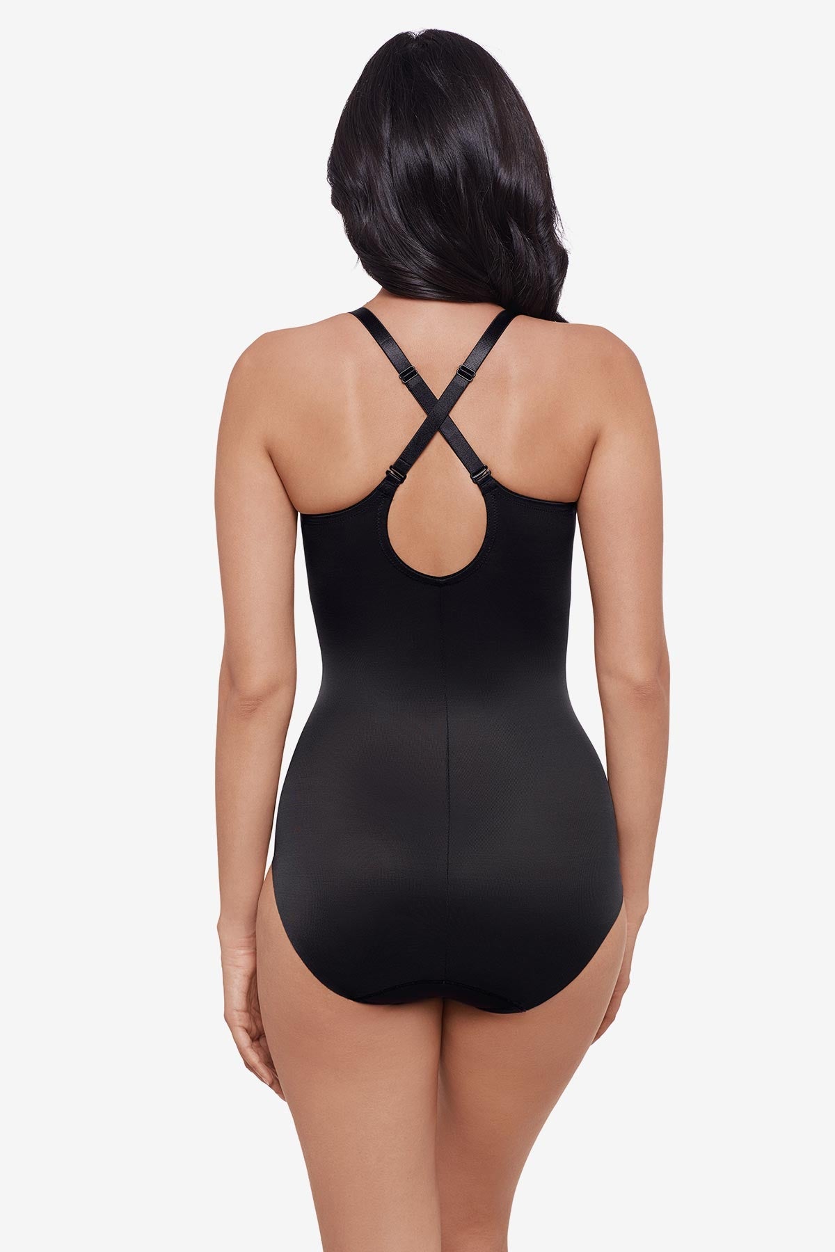 Sexy Sheer Shaping Padded Cup Bodysuit in Black Black | Miraclesuit