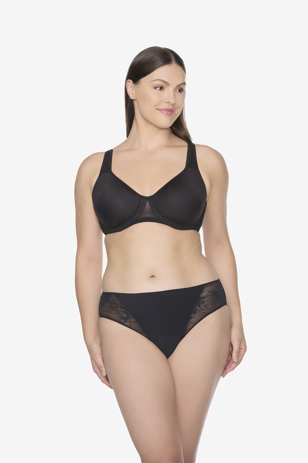 TC Luxe Dreamer Hipster in Deep Black White | Miraclesuit