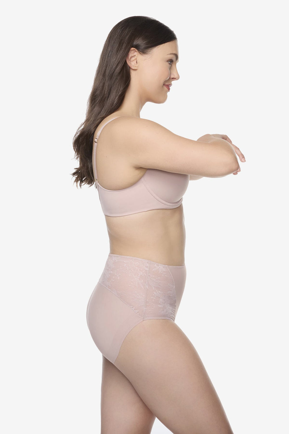 TC Luxe Dreamer Modern Brief in Deep Black White | Miraclesuit