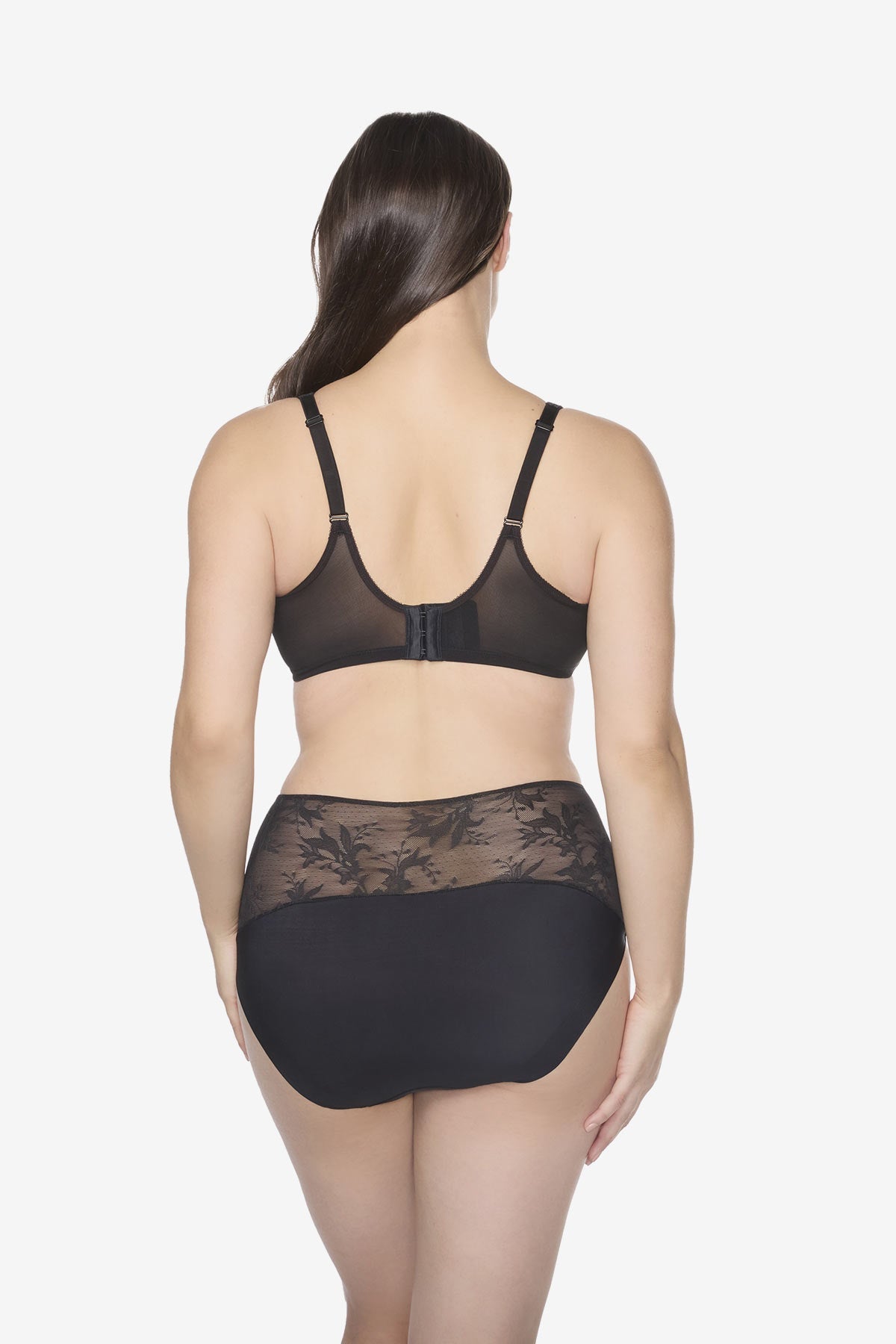 TC Luxe Dreamer Modern Brief in Deep Black White | Miraclesuit