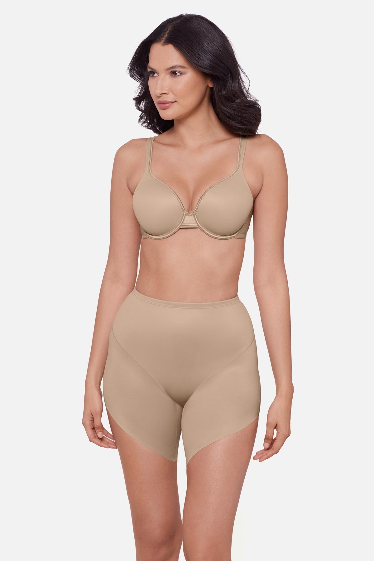 Showstopped Slanted Hem Shaping Short Black | Miraclesuit