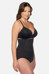 TC Iconic Core Extra Firm High Waist Shaping Brief Black | Miraclesuit