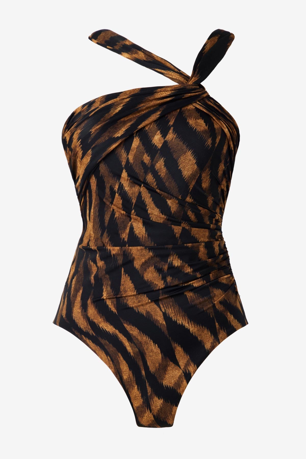 Europa One Piece in Raya De Safari Black/Brown | Miraclesuit