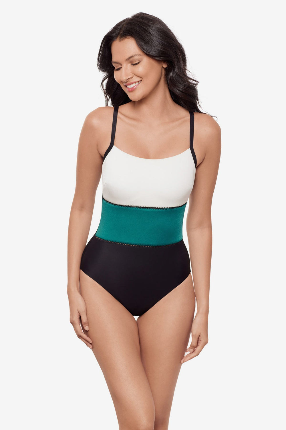 Trifecta One Piece in Spectra Blue/Black | Miraclesuit