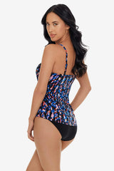 Carma Tankini Top in Burano Black/Multi | Miraclesuit
