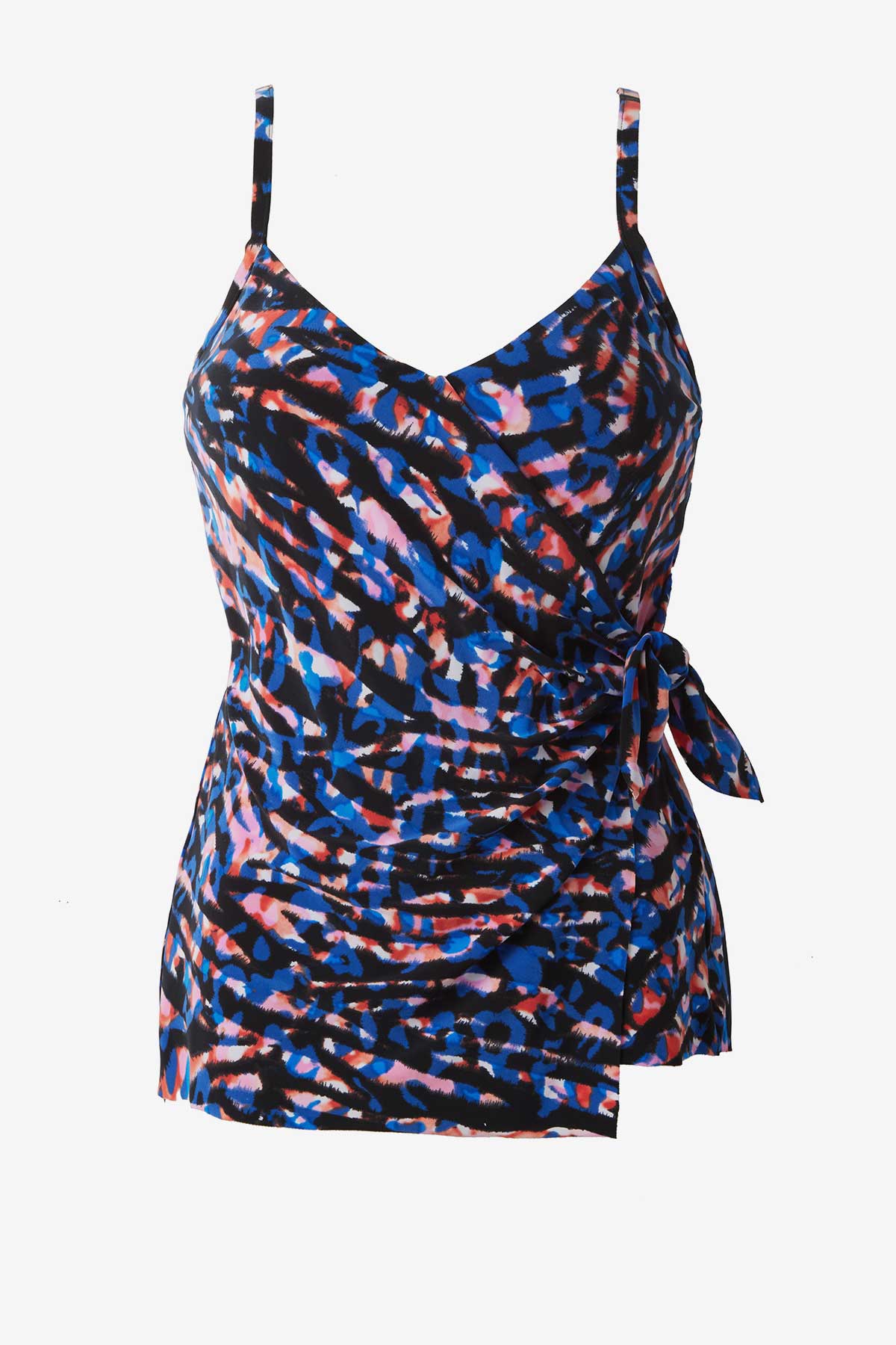 Carma Tankini Top in Burano Black/Multi | Miraclesuit