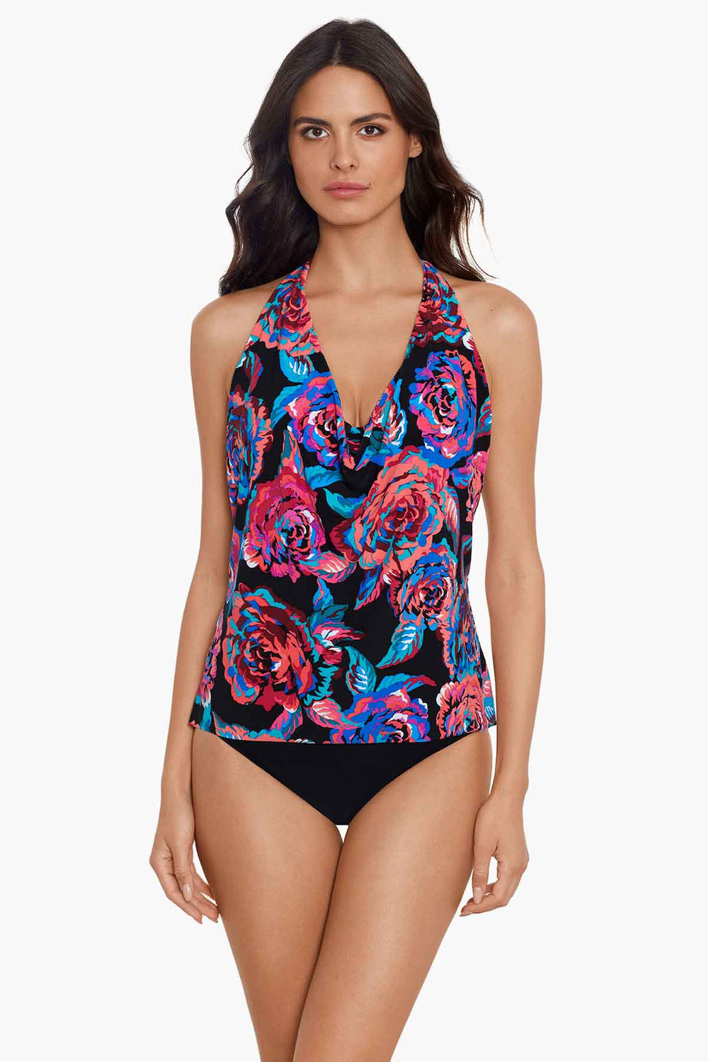 Magicsuit Sonic Blooms Sophie Tankini Black/Multi | Miraclesuit