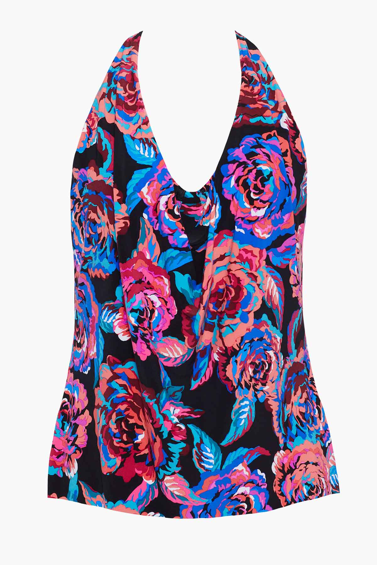 Magicsuit Sonic Blooms Sophie Tankini Black/Multi | Miraclesuit