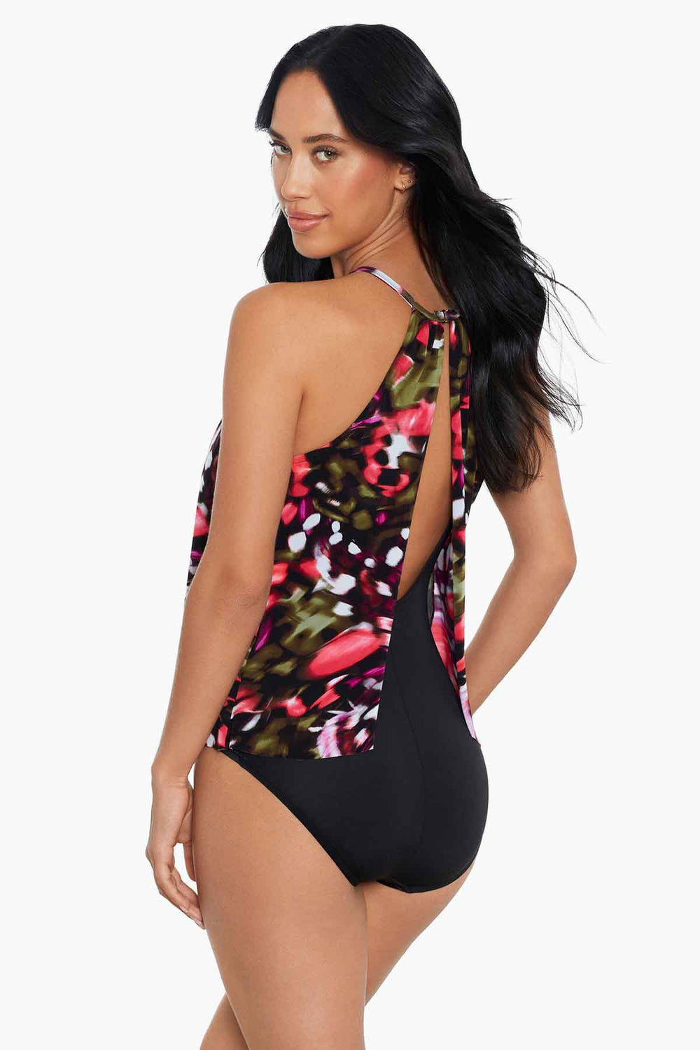 Magicsuit Flutter Aubrey One Piece Swimsuit Black/Multi | Miraclesuit