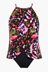 Magicsuit Flutter Aubrey One Piece Swimsuit Black/Multi | Miraclesuit