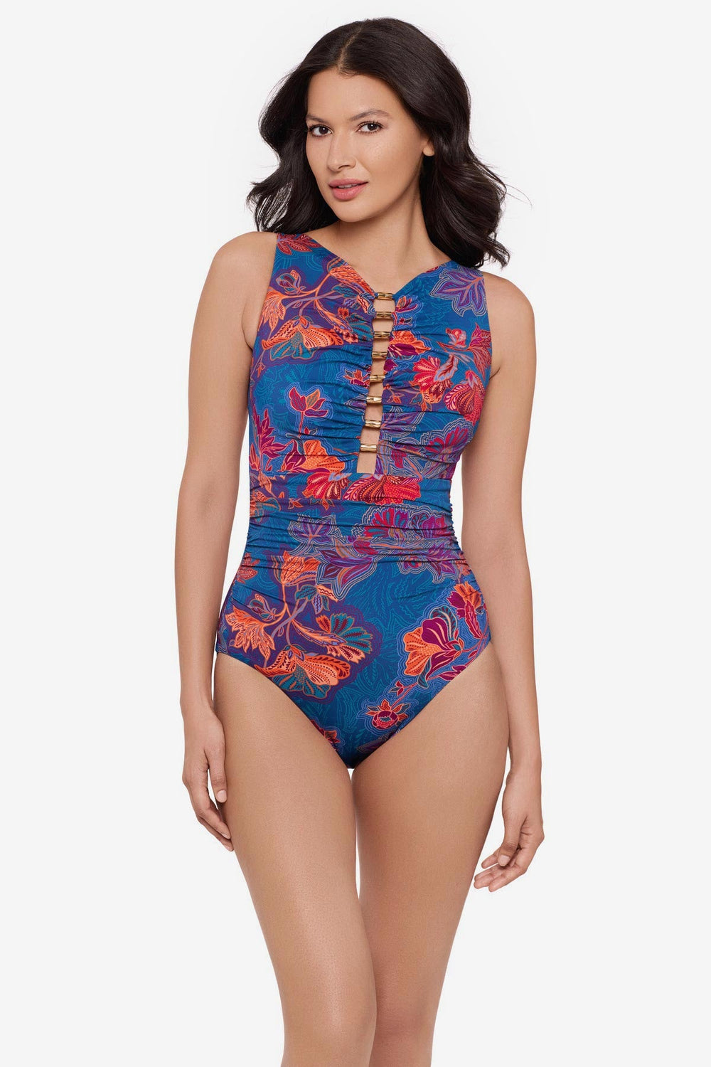 Swizzle One Piece Swimsuit in Decoupage Multi | Miraclesuit