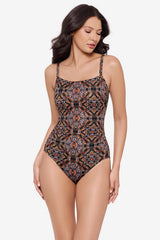 Kara One Piece Swimsuit in Scandale Black/Multi | Miraclesuit