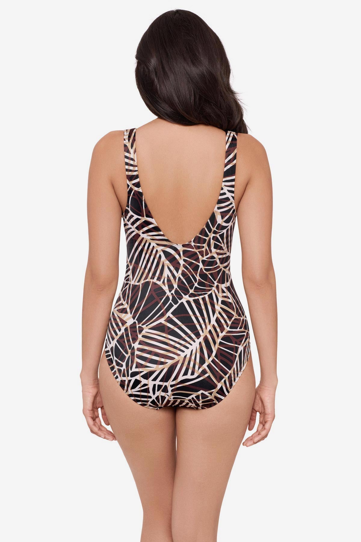 Escape One Piece Swimsuit in Let's Be Fronds Black/Multi | Miraclesuit