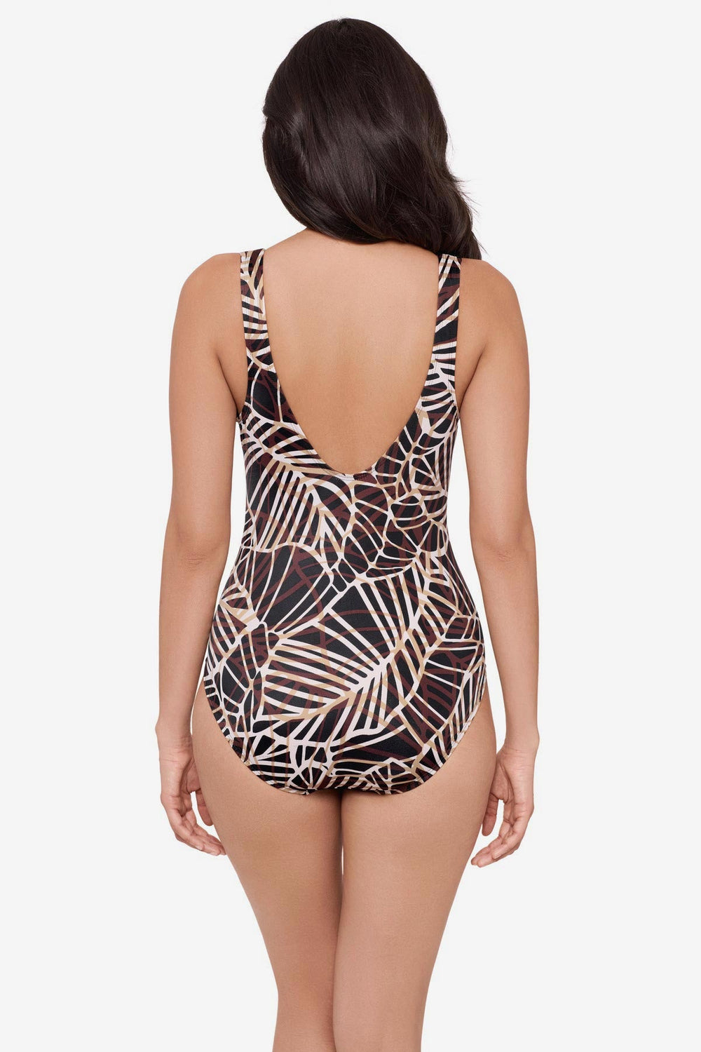 Escape One Piece Swimsuit in Let's Be Fronds Black/Multi | Miraclesuit