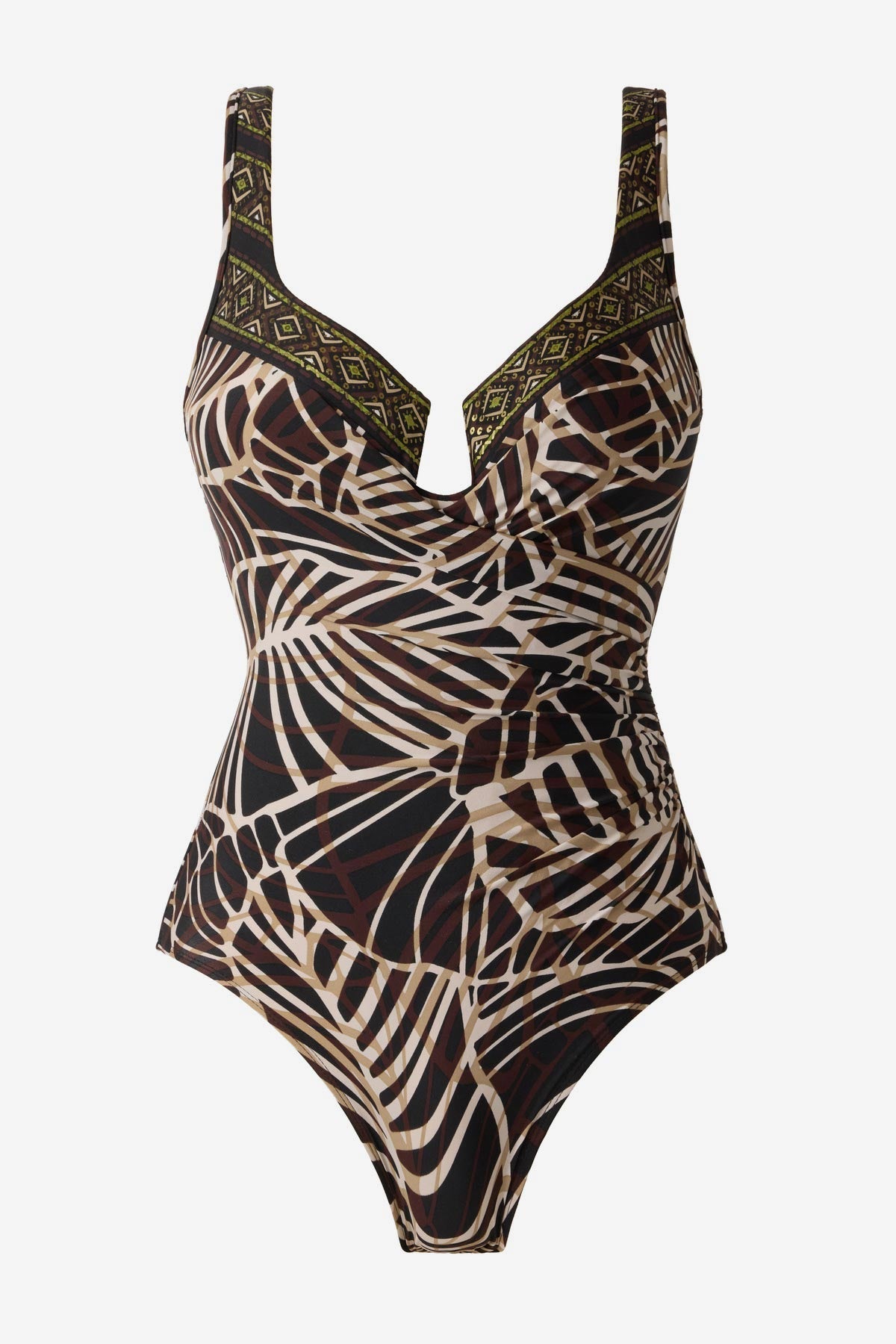 Escape One Piece Swimsuit in Let's Be Fronds Black/Multi | Miraclesuit