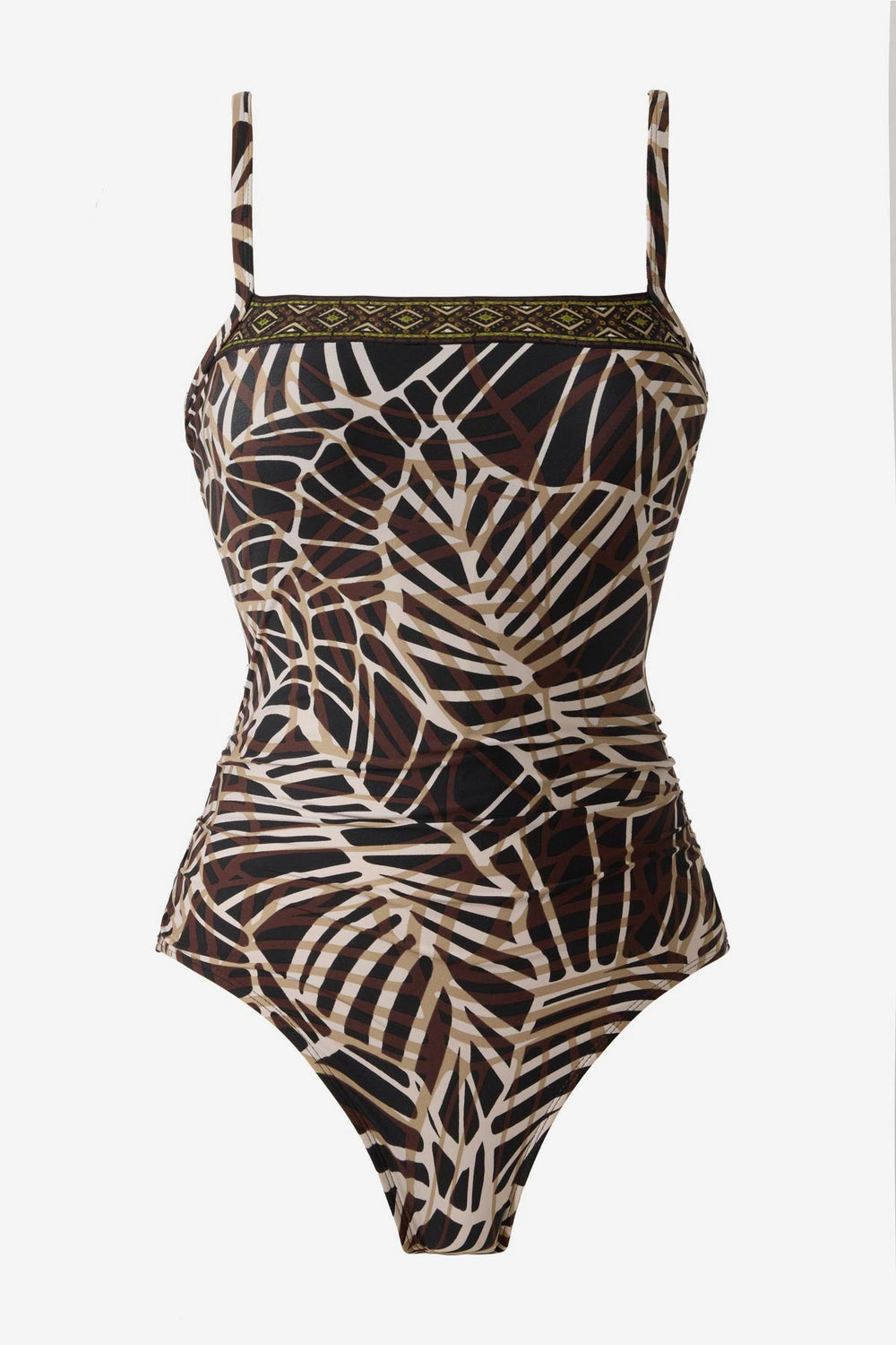 Kara One Piece Swimsuit in Let's Be Fronds Black/Multi | Miraclesuit