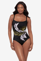 Starr One Piece Swimsuit in Boca Grande Black/Multi | Miraclesuit
