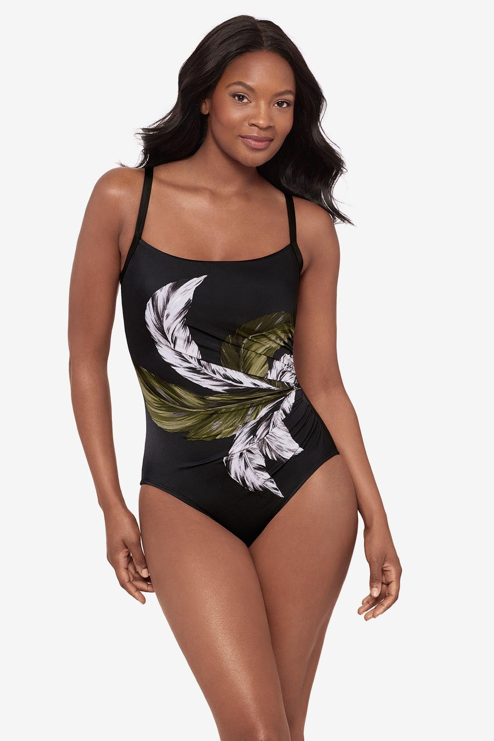 Starr One Piece Swimsuit in Boca Grande Black/Multi | Miraclesuit