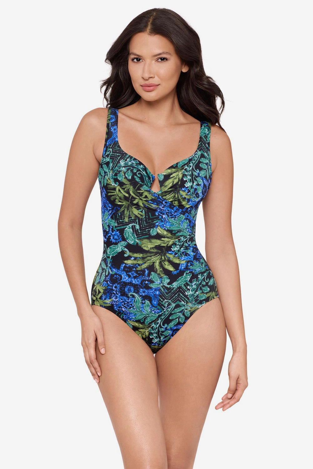 Escape One Piece Swimsuit in Gasparilla Black/Multi | Miraclesuit