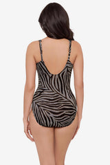 Siren One Piece Swimsuit in Zirconic Black/White | Miraclesuit