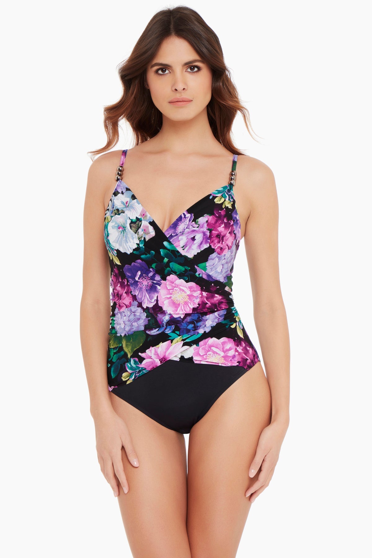 Magicsuit New Romantic Louise One Piece Swimsuit Black/Multi | Miraclesuit