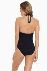 Amoressa Northern Lights Lyra One Piece Swimsuit Black | Miraclesuit