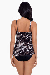 Tempest Mirage Tankini Top DD-Cup Black/Brown | Miraclesuit