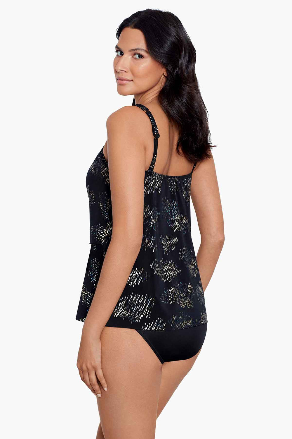 Iridium Mirage Tankini Black/Multi | Miraclesuit